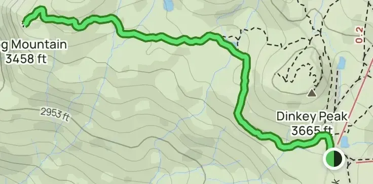 Dog Mountain route map preview