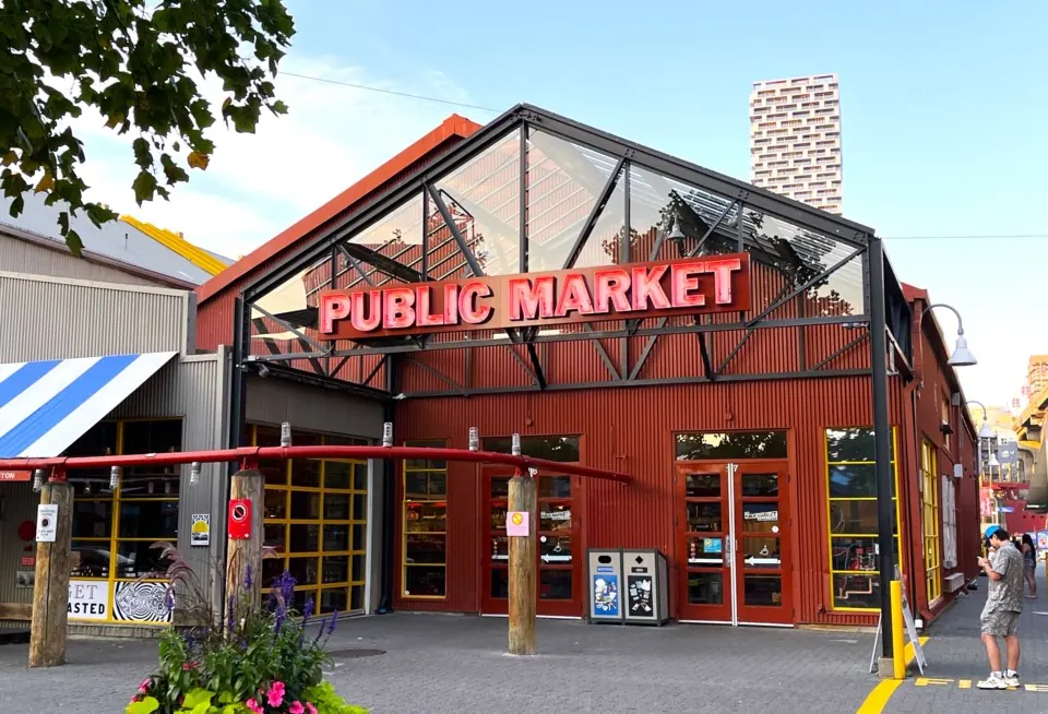 Granville Island Public Market interior.