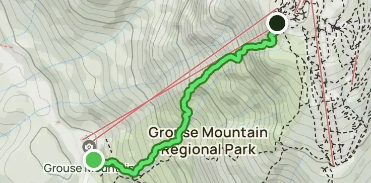 Grouse Grind route map preview