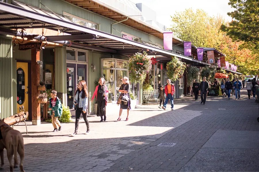 Railspur Alley on Granville Island.