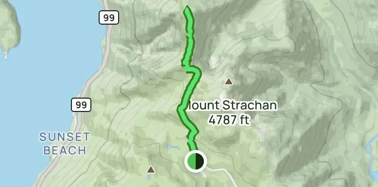 St. Mark's Summit route map preview