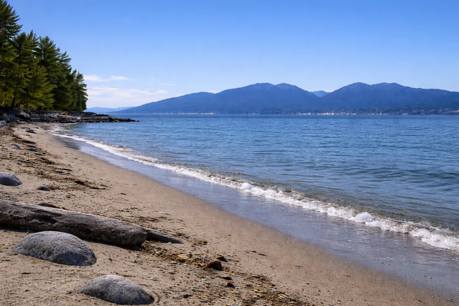 Spanish Banks shoreline in daytime