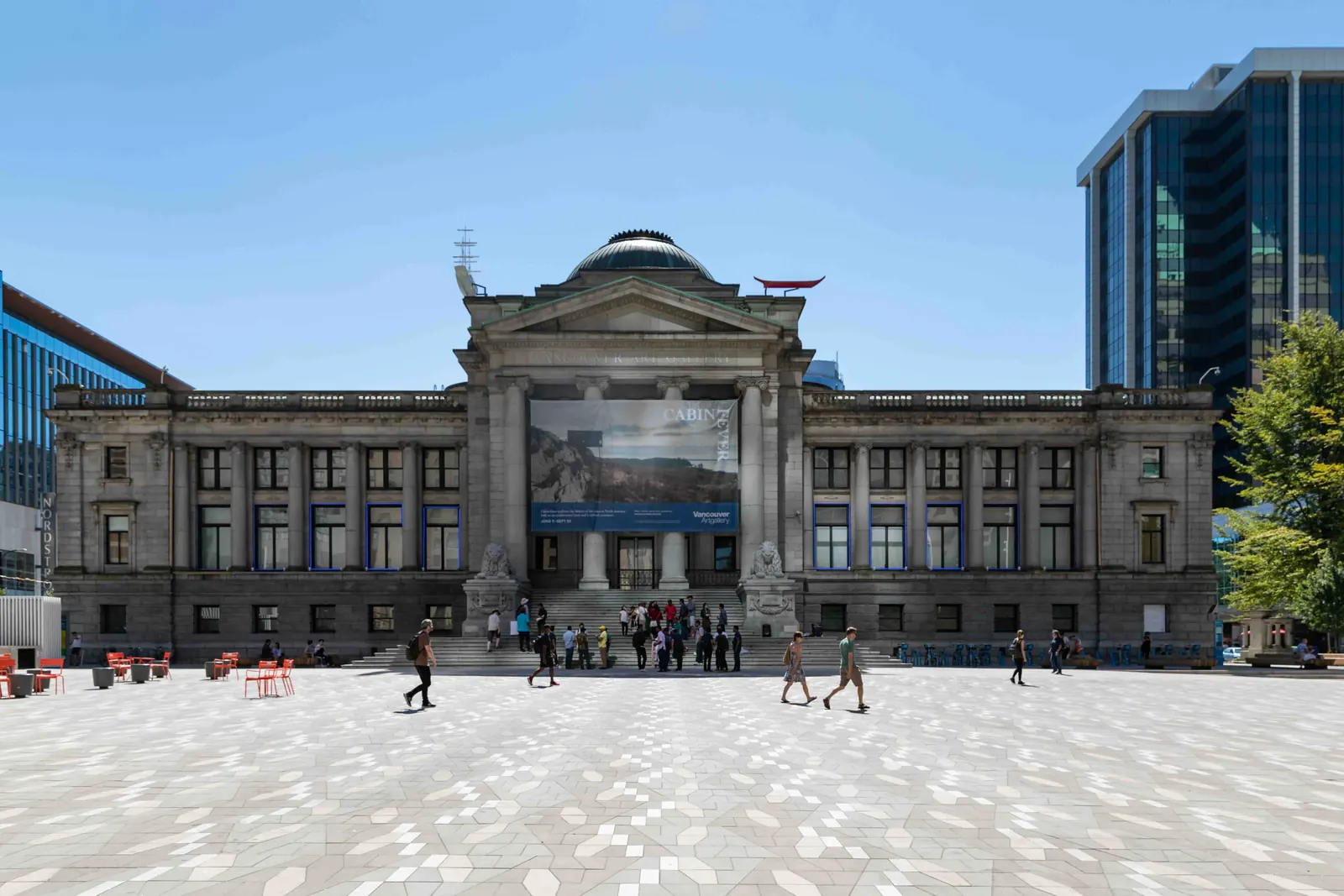 Downtown art museum district.